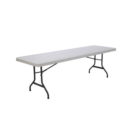 Table pliante 8 pieds commerciale Almond
