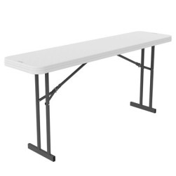 Table de seminaire 6 pieds commerciale granit blanc