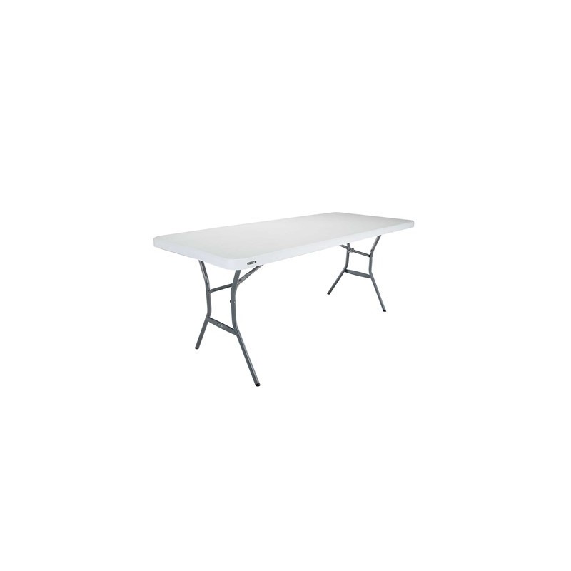 Table pliante de 6 pieds commercial leger granit blanc