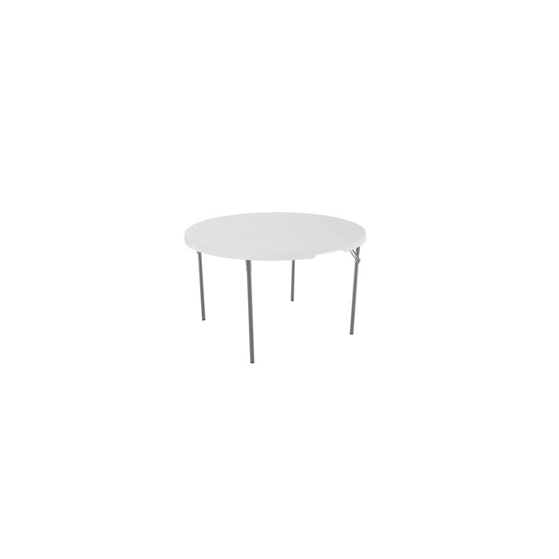 Table pliante ronde de 48 pouces leger commercial Granit blanc