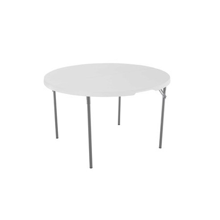 Table pliante ronde de 48 pouces leger commercial Granit blanc
