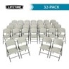 Table empilable ronde de 60 pouces et 32 chaises combo commercial Amandes