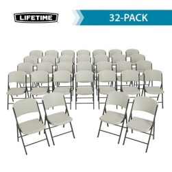 Table empilable ronde de 60 pouces et 32 chaises combo produits amandes
