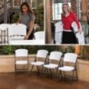 12 tables empilables de 8 pieds et 96 chaises combo commercial