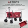 AREBOS Chariot a Outils Rouge,Chariot a main