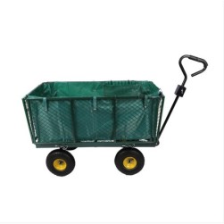 Chariot transport XXL 550kg pliable Bache amovible Pneus robustes