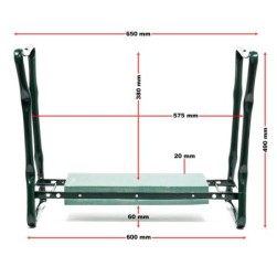 Tabouret Agenouilloir de jardinage Pliable avec Assise rembourree