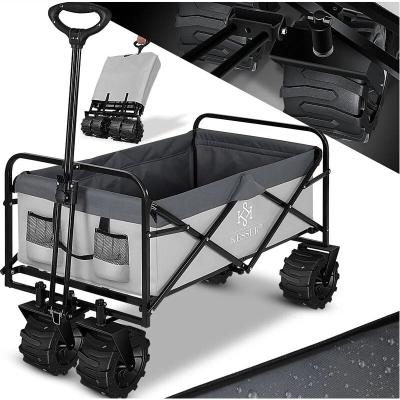 KESSER® Chariot pliable avec pneus larges Chariot a main,Chariot