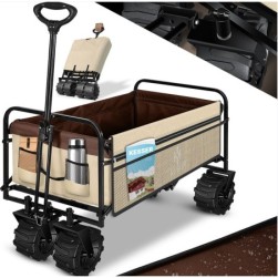 KESSER® Bollerwagen pliable avec pneus larges Chariot de jardin