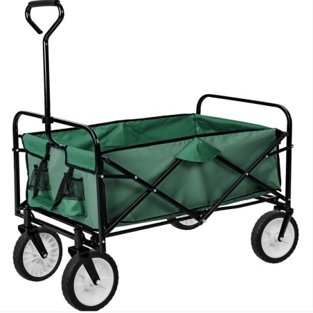 Chariot de jardin pliable 80 kg - charette a bras sur maison