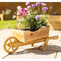 Garden Mile Brouette de jardin en bois pour l'exterieur – 70 cm