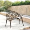 Banc de Jardin Chaise de Jardin Fonte Resistant aux Intemperies