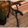 Garden Vida Banc de jardin, motif rose, 3 places, meuble d’exterieur