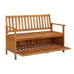 vidaXL Banc de Rangement de Jardin Banc de Stockage Coffre Banc