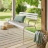 Banc de jardin GREENSBORO Argile 2 places