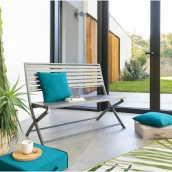 Banc de jardin pliant OLBIA Graphite