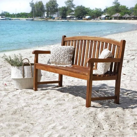 Banc de jardin en teck huilé massif