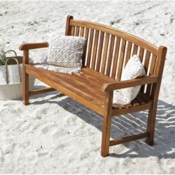 Banc de jardin en teck huilé massif