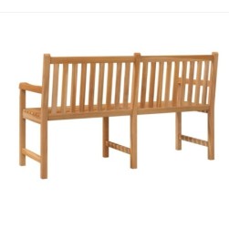 Banc de jardin 150 cm Bois de teck solide vidaXL