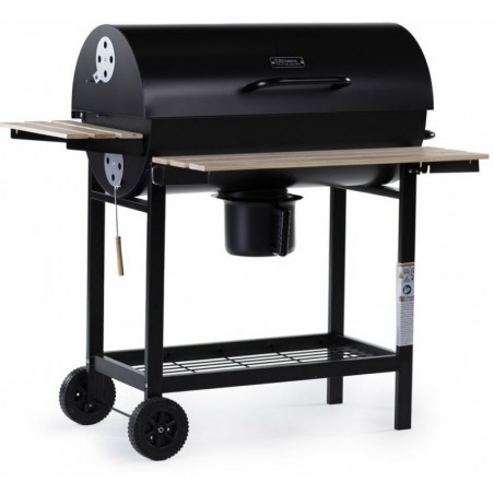 Barbecue charbon XXL de bois King - 95 x 63 x 105 cm - Noir