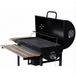 Barbecue charbon XXL de bois King - 95 x 63 x 105 cm - Noir