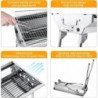 Uten Barbecue Charbon de Bois, Grill en Acier Pliable, Barbecue extérieur