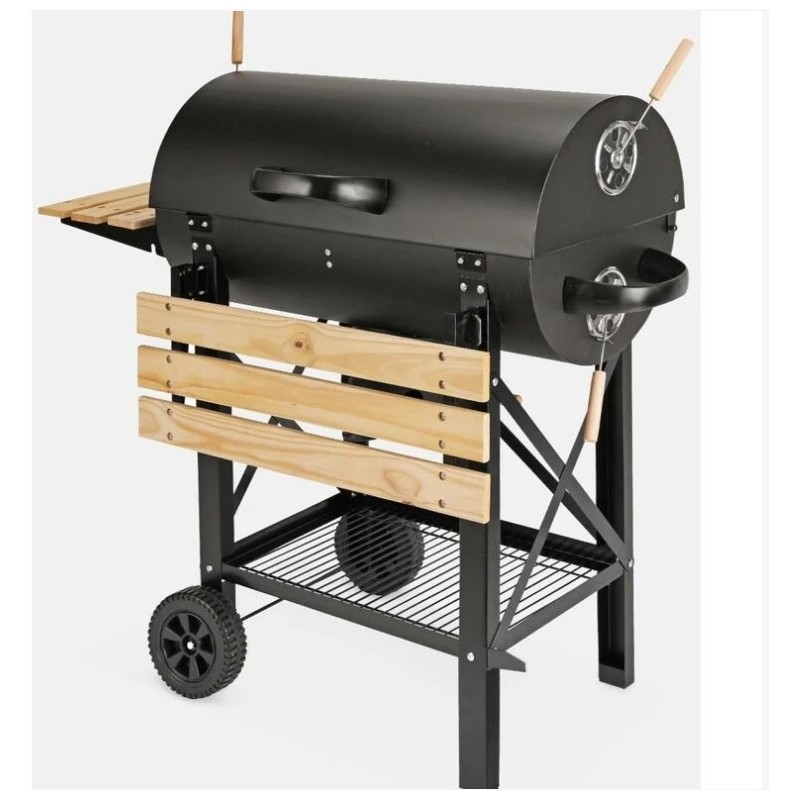 Barbecue americain SWEEEK Serge - Charbon de bois - Noir