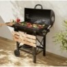 Barbecue americain SWEEEK Serge - Charbon de bois - Noir