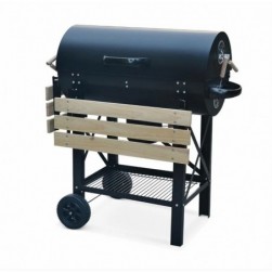 Barbecue americain SWEEEK Serge - Charbon de bois - Noir