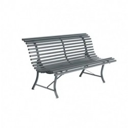 Banc Louisiane Fermob en acier coloris blanc coton 150 cm