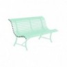 Banc coloris vert en acier Louisiane - 150 x 72 x 8 cm