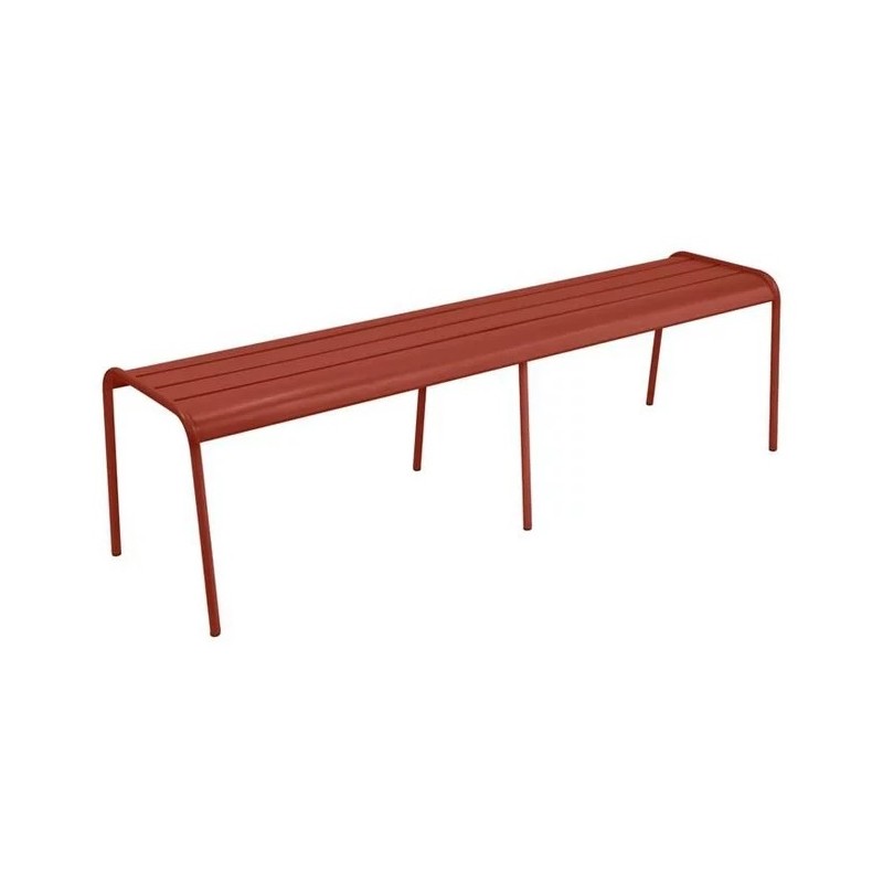 Banc de jardin 3 à 4 places coloris ocre rouge Monceau Fermob - 160 cm