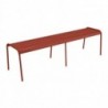 Banc de jardin 3 à 4 places coloris ocre rouge Monceau Fermob - 160 cm