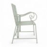 Banc de jardin 2 places 115x60x92 cm en fer vert clair