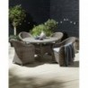 Ensembles de jardin GAMMELBY table + 4 GAMMELBY chaises gris