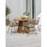 Mobilier de jardin HOLTE  table + 4 ILDERHUSE chaises naturel