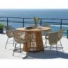 Mobilier de jardin HOLTE  table + 4 ILDERHUSE chaises naturel