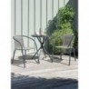 Ensemble table et chaises RADSTRUP table + 2 GRENAA chaises noir