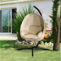 Fauteuil suspendu de jardin - Fauteuil oeuf suspendu pliable