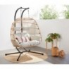 Fauteuil suspendu 2 places effet rotin Chaise Suspendue