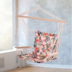 Chaise suspendue hamac rose fleuri chaise suspendue en toile