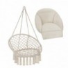 Mobilier de jardin Fauteuil suspendu Samira beige