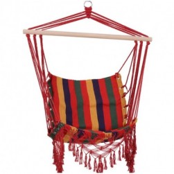 Chaise suspendue hamac de voyage respirant portable,coton polyester