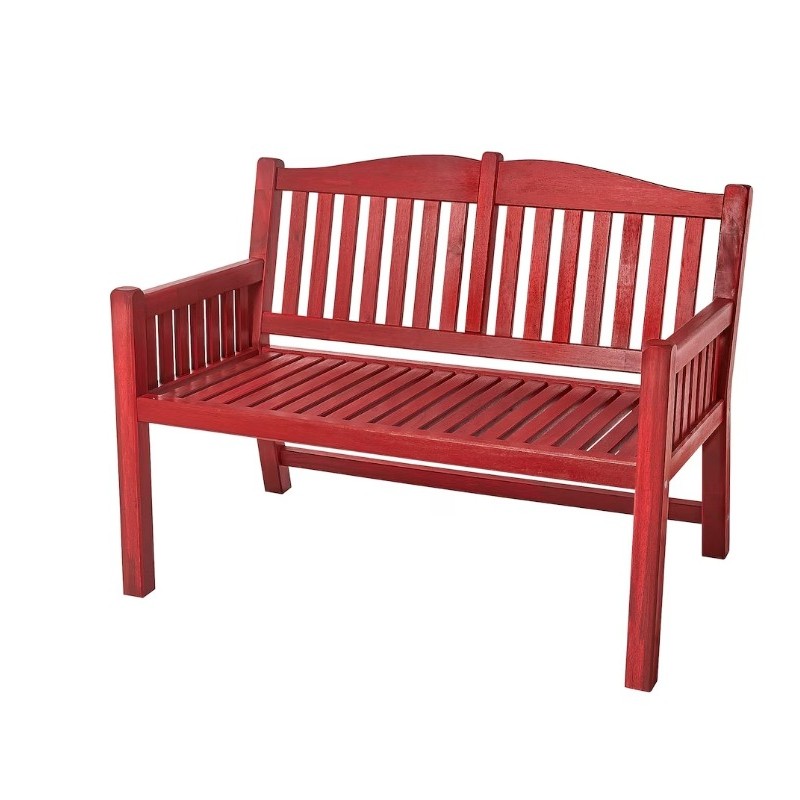 PÄRONHOLMEN Banquette, extérieur, rouge,Banc de Jardin