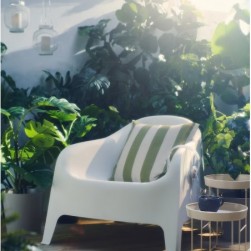 SKARPÖ Fauteuil, extérieur, blanc