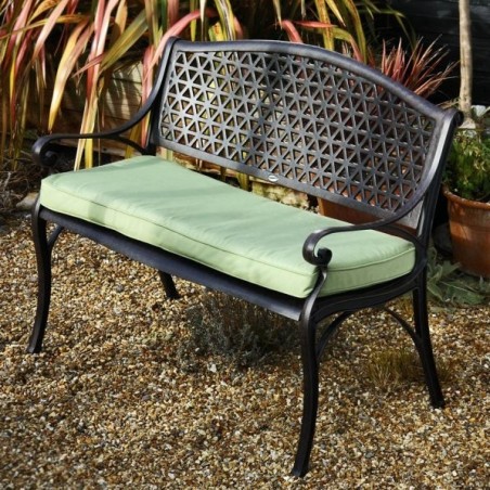 Banc de jardin en aluminium 102 cm