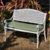 Blanc Banc de jardin en aluminium 102 cm