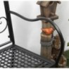 Banc de Jardin 2 Places terrasse Patio en Acier Style Romantique