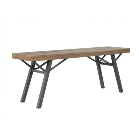 Banc de jardin 120 cm Bois d'acacia solide