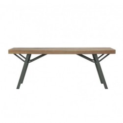 Banc de jardin 120 cm Bois d'acacia solide